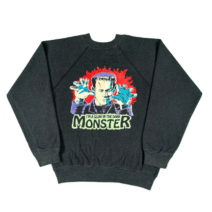 80s Glow in the Dark Frankenstien Sweatshirt- XS