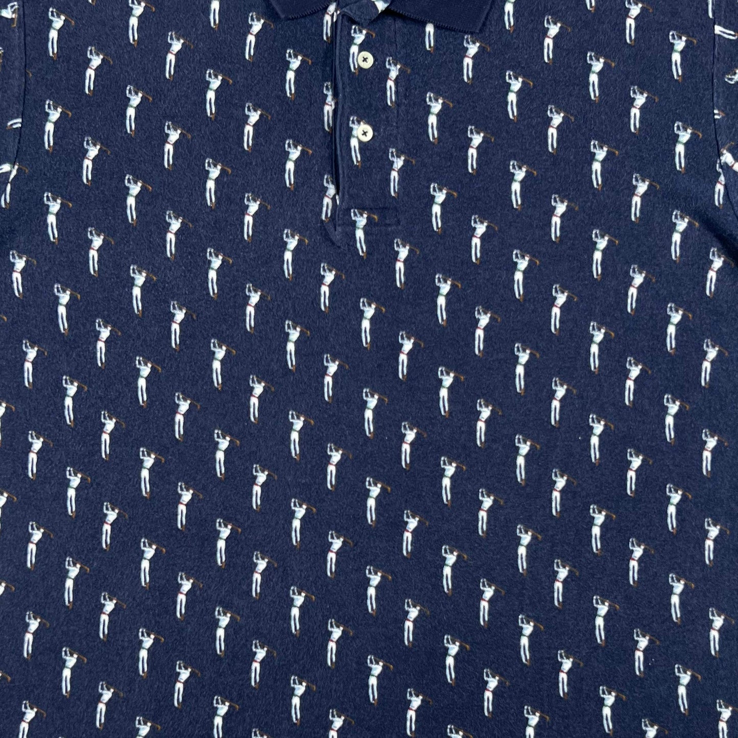 90s Polo by Ralph Lauren Golf Print Polo Shirt- L