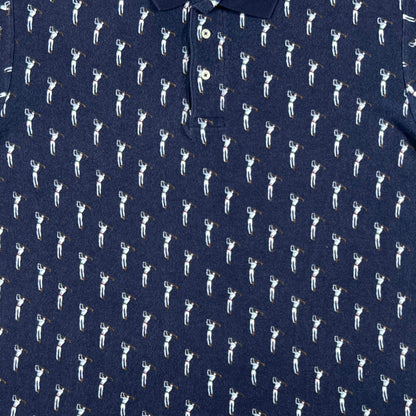 90s Polo by Ralph Lauren Golf Print Polo Shirt- L