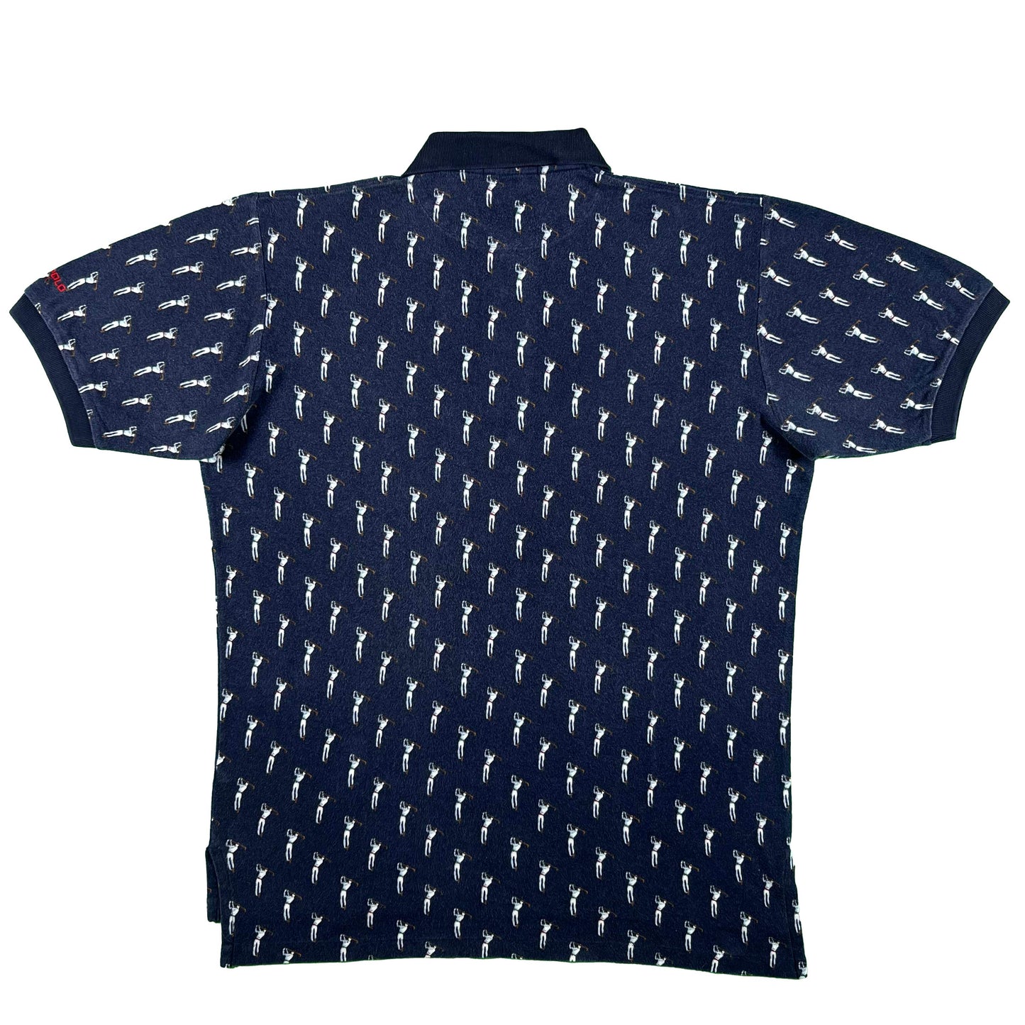 90s Polo by Ralph Lauren Golf Print Polo Shirt- L
