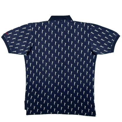 90s Polo by Ralph Lauren Golf Print Polo Shirt- L