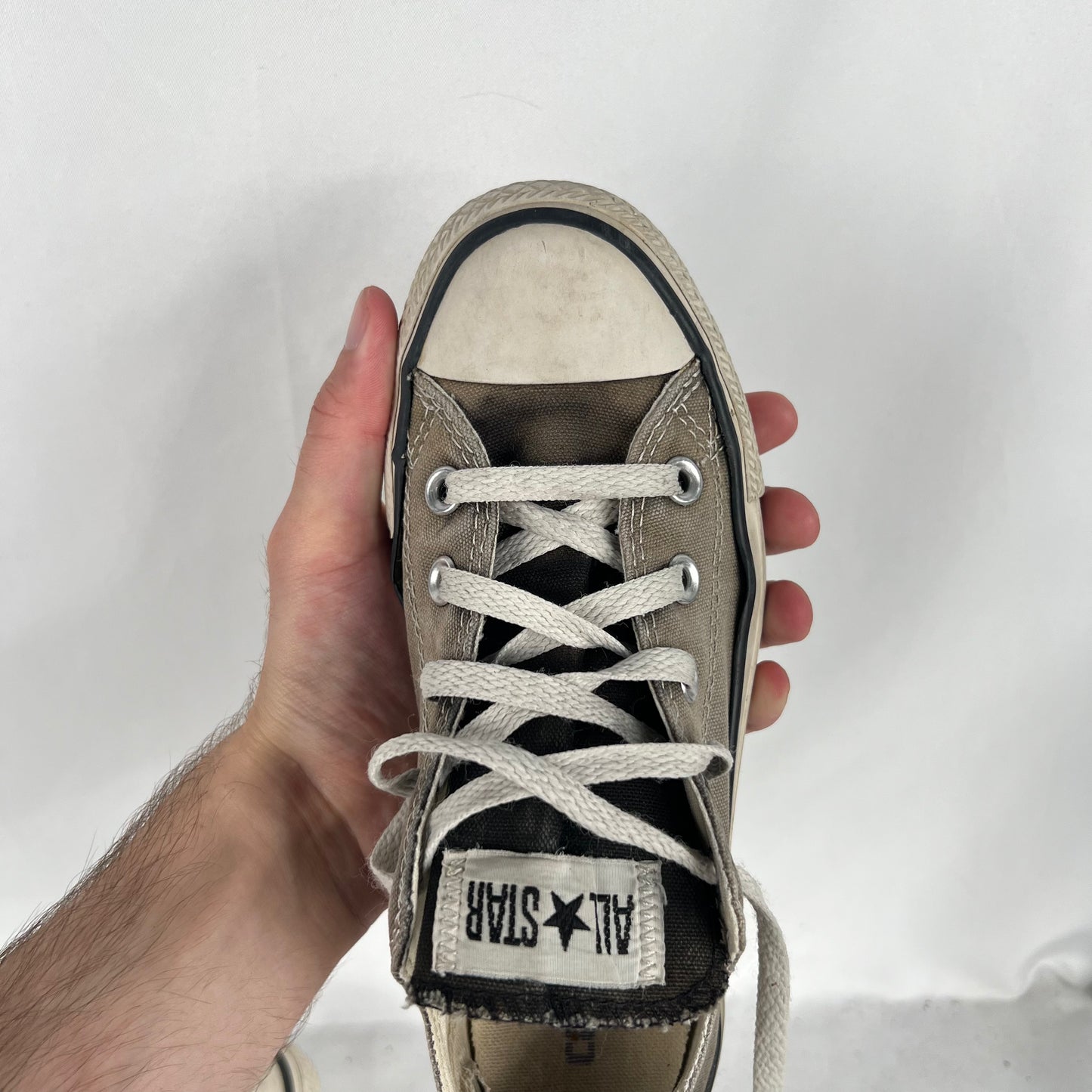 00s Sun Faded Black Converse- M's 4,W's 5.5