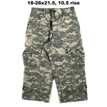 Vintage Chopped Baggy Army Camo Cargo Shorts- SELECT PAIR