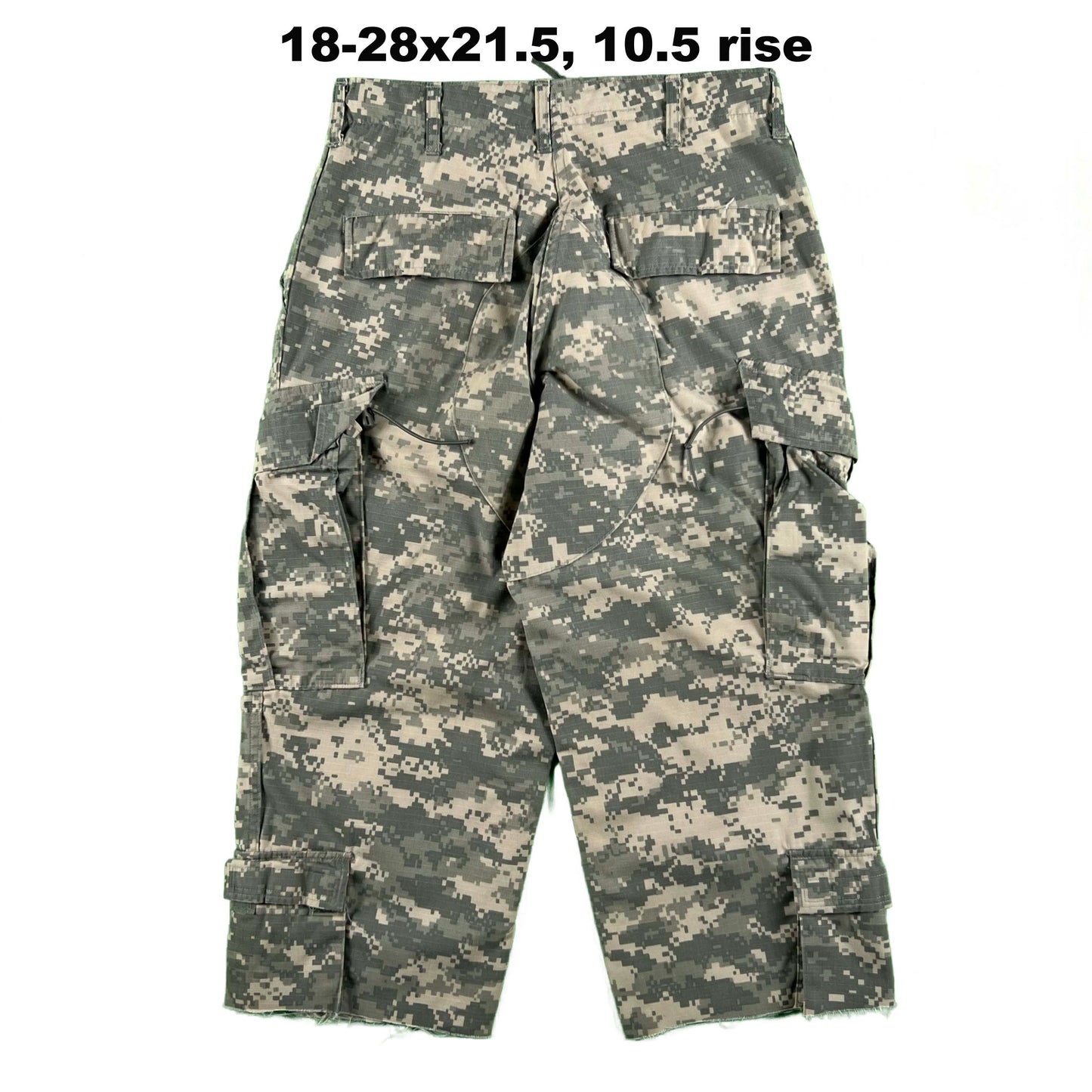 Vintage Chopped Baggy Army Camo Cargo Shorts- SELECT PAIR