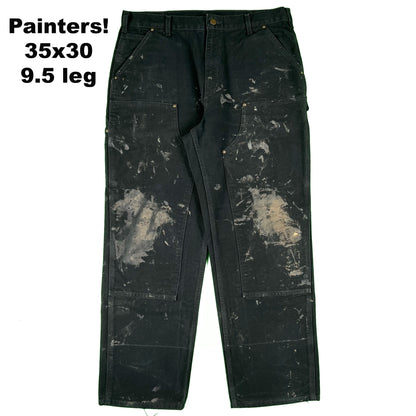 Carhartt Black Double Knees- SELECT PAIR