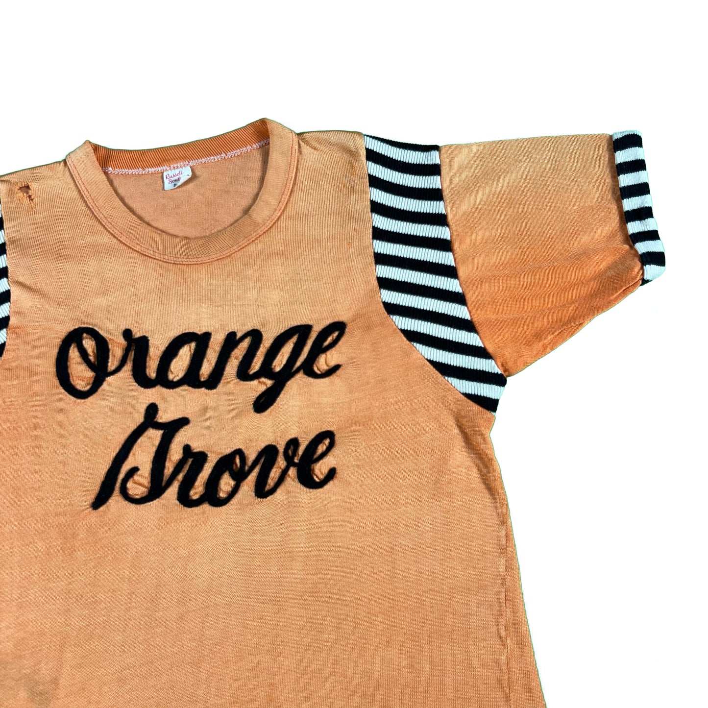 50s 'Orange Grove' Russell Durene Jersey- XS