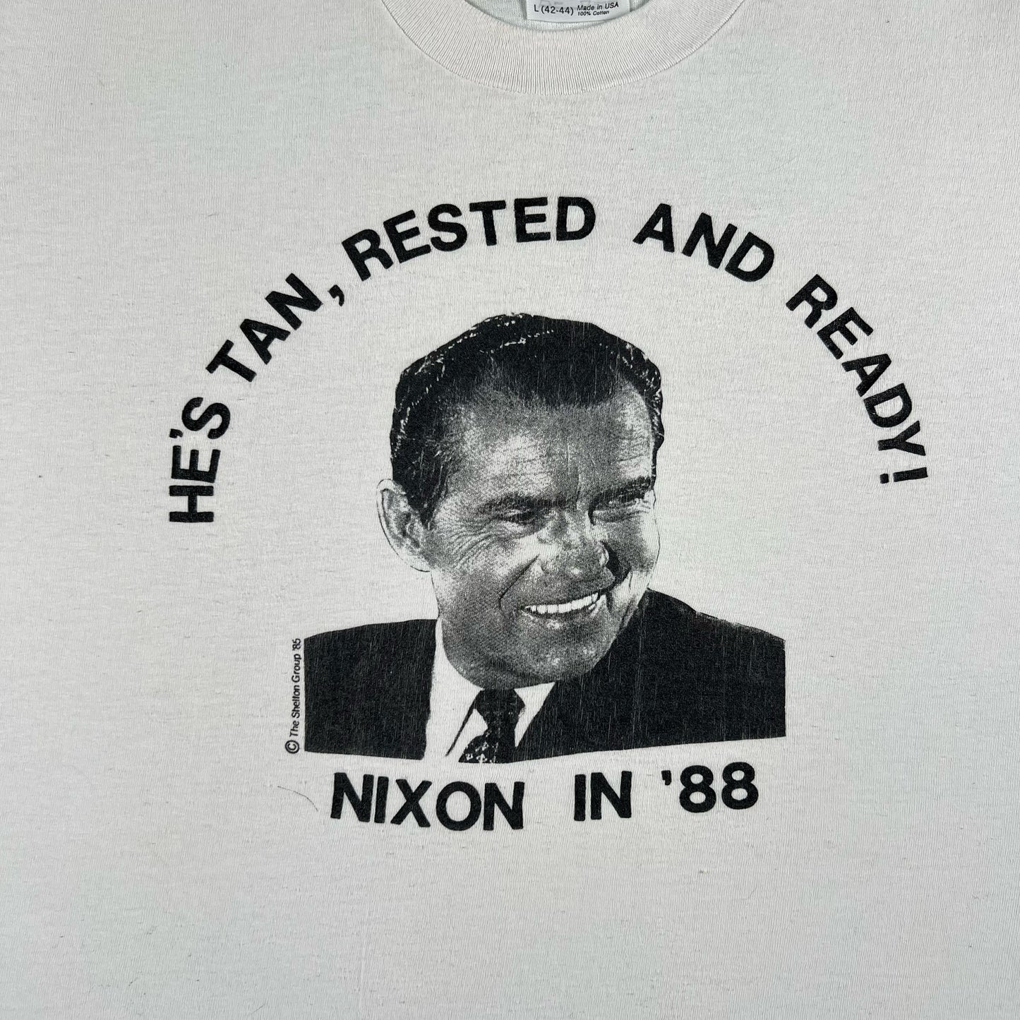 80s Richard Nixon Tee- L
