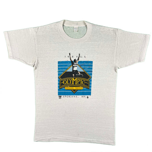80s Paper Thin U.S. Olympic Cycling Trials Tee- M