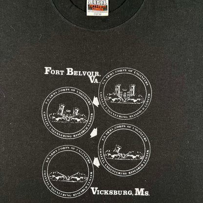 80s Fort Belvoir/Vicksburg Army Corps of Engineers Tee- M