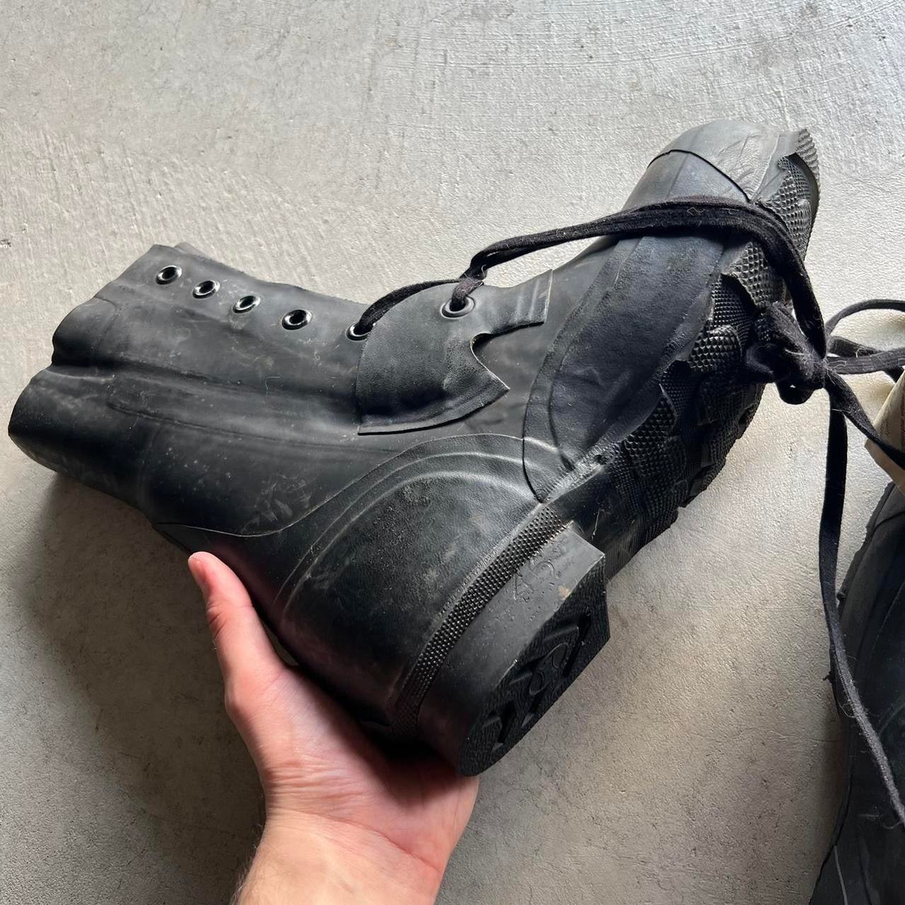 70s Black Bunny Boots- 8.5 M's, 10 W's