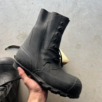 70s Black Bunny Boots- 8.5 M's, 10 W's