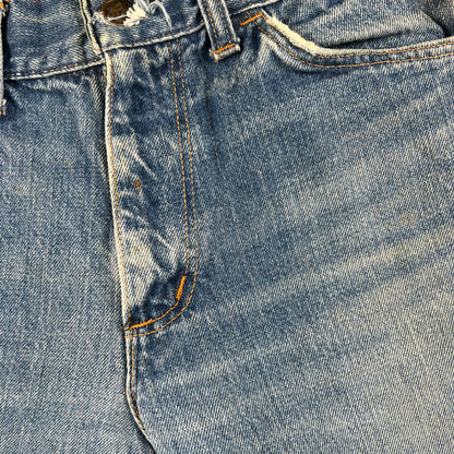 60s Sears Cut Off Denim Shorts- 27x3.5