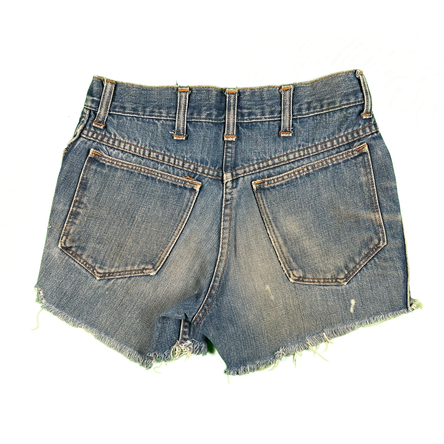 60s Sears Cut Off Denim Shorts- 27x3.5