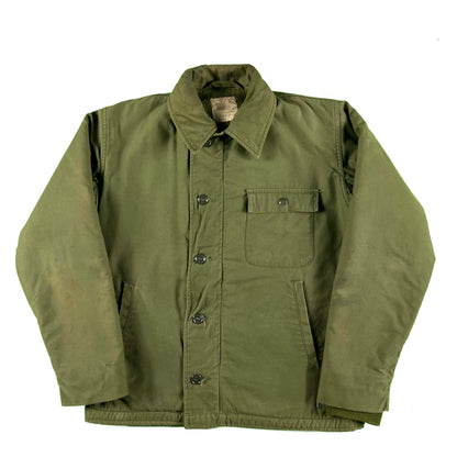 70s A-2 Army Jacket(missing zip)- M