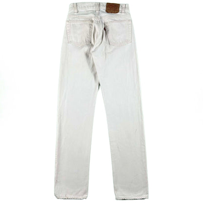80s White Levi's 501 Denim- 26x32.5