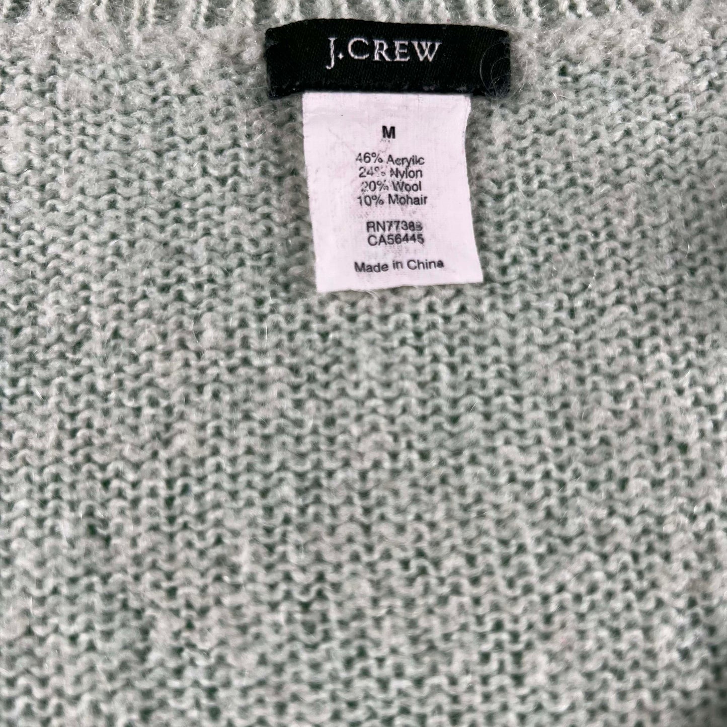 J.Crew Matcha Green Mohair Sweater- S