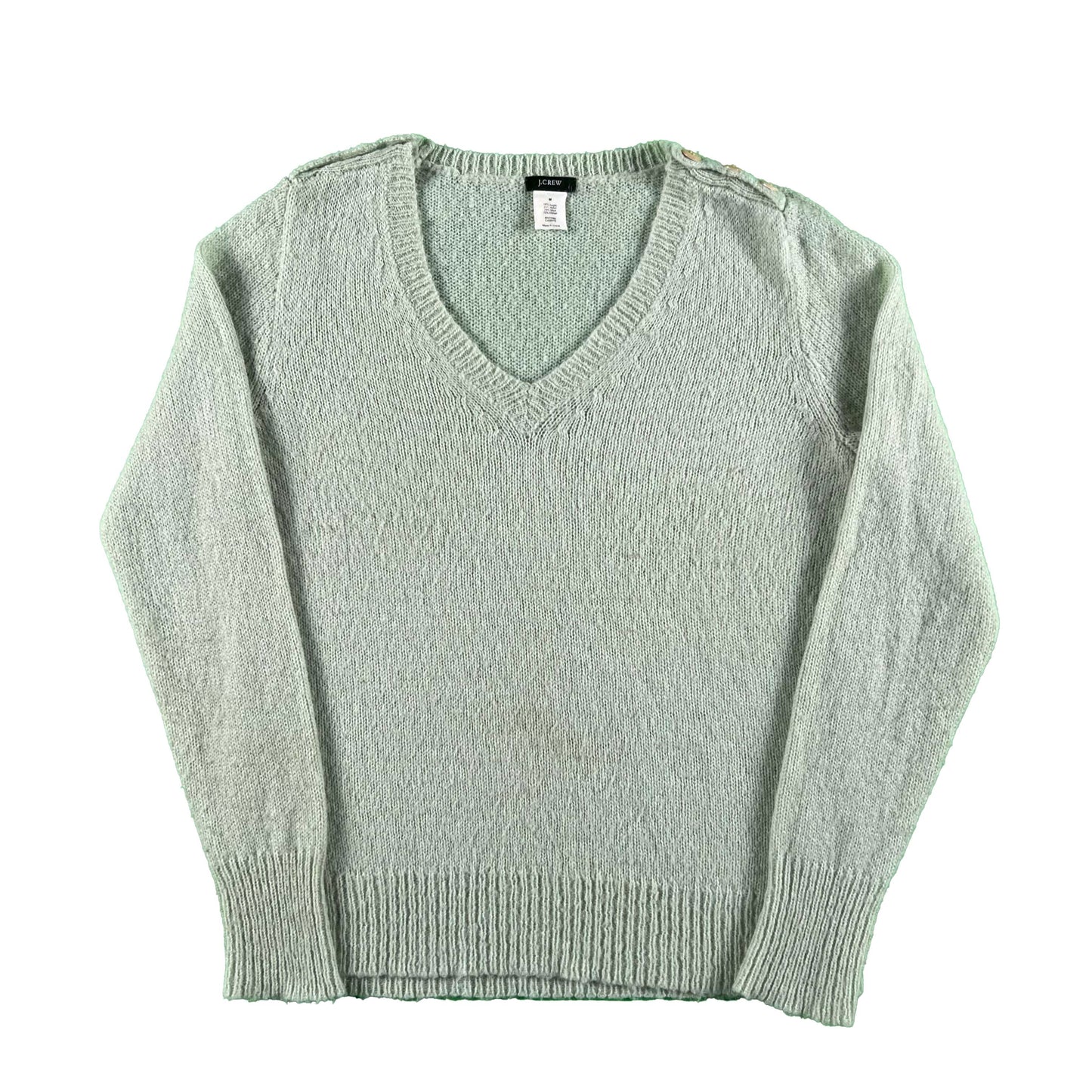 J.Crew Matcha Green Mohair Sweater- S