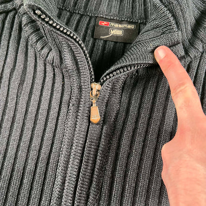 90s Knit Track Jacket- M