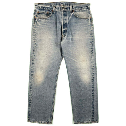 90s Levi's 501 Light Wash Denim- 35x29