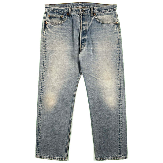 90s Levi's 501 Light Wash Denim- 35x29