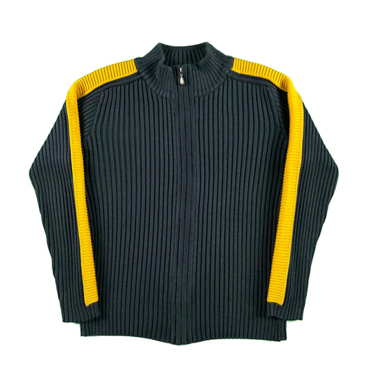 90s Knit Track Jacket- M