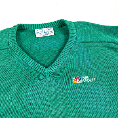 70s Sun Faded NBC Sports Sweater- L