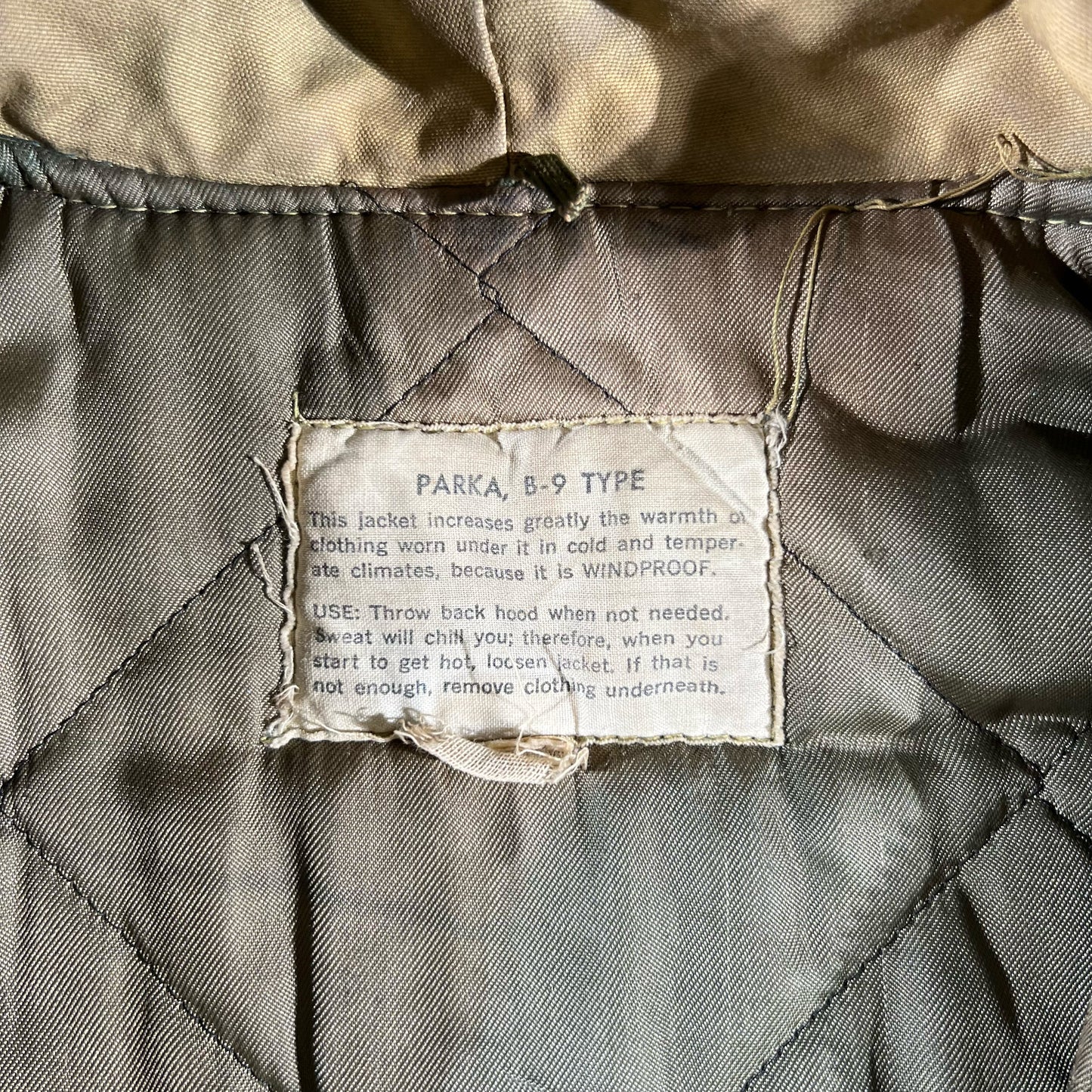 40s WW2 USAF B-9 Parka- S