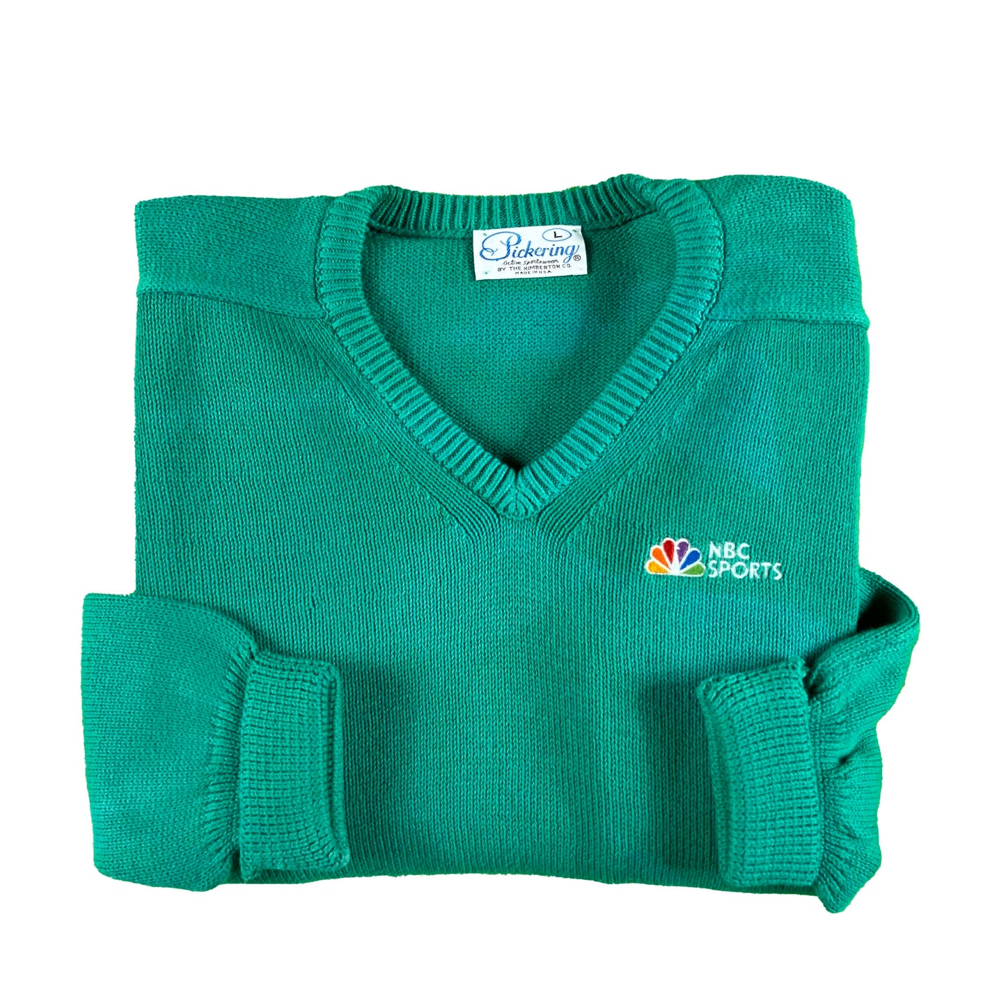 70s Sun Faded NBC Sports Sweater- L