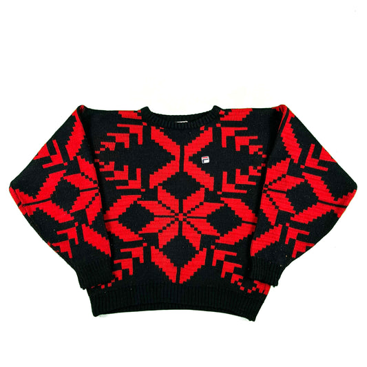 80s FILA Novelty Vibe Sweater- M