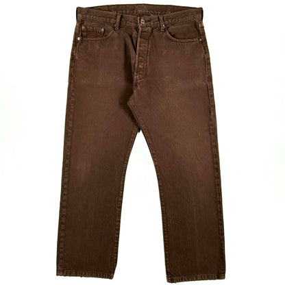 00s Over Dyed Brown Levi's 501 Denim- 36x29