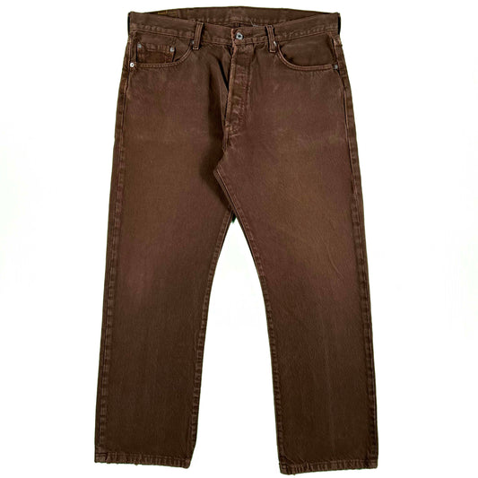 00s Over Dyed Brown Levi's 501 Denim- 36x29