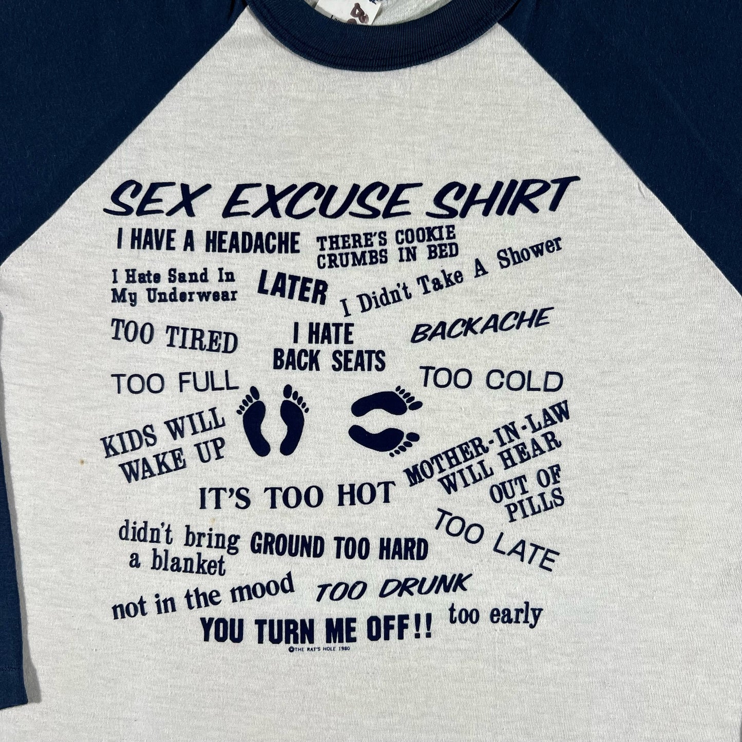 80s Sex Excuse T Shirt Bundle- L