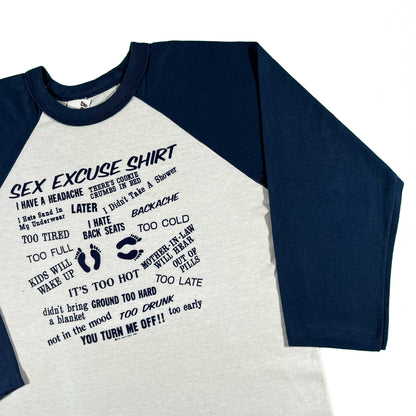 80s Sex Excuse T Shirt Bundle- L