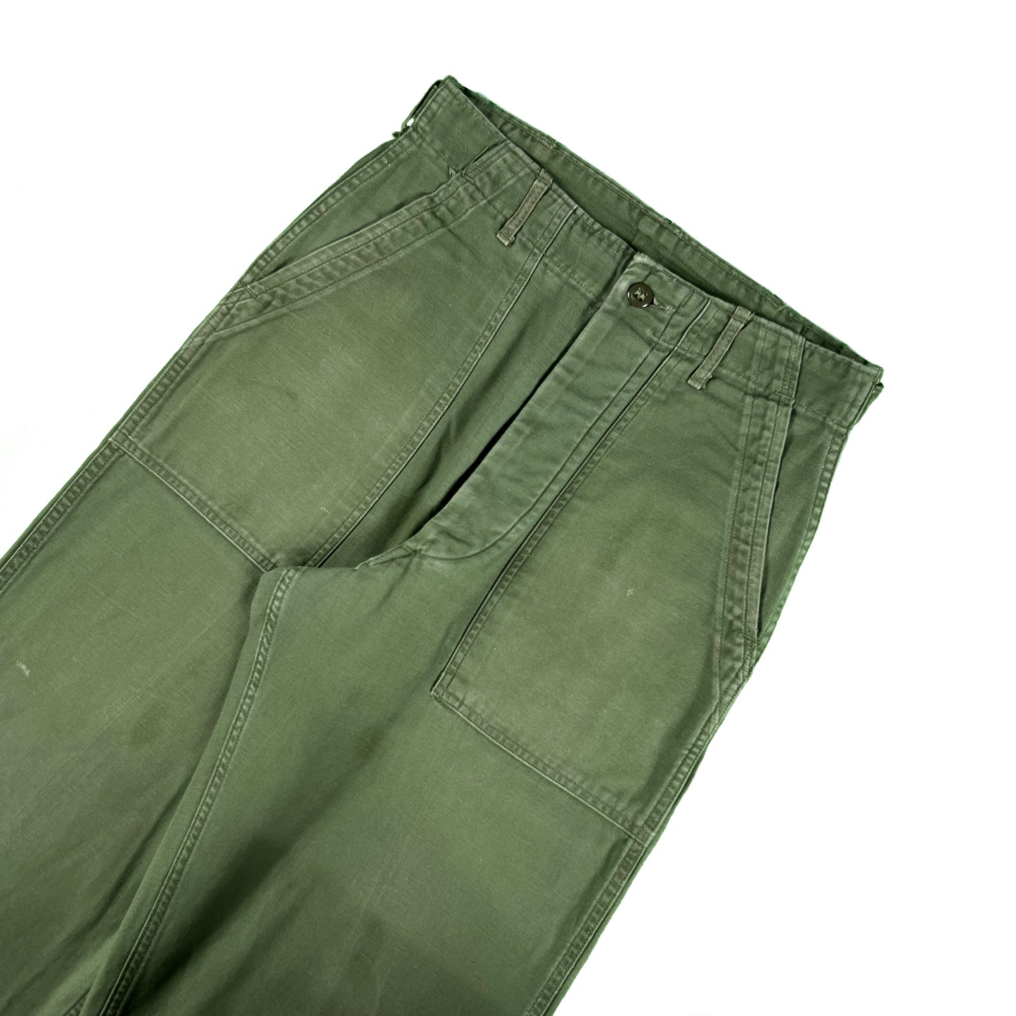 70s OG-107 Army Trousers- 27x30