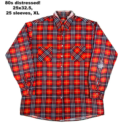 Vintage 100% Cotton Printed Flannel Shirts- SELECT SHIRT