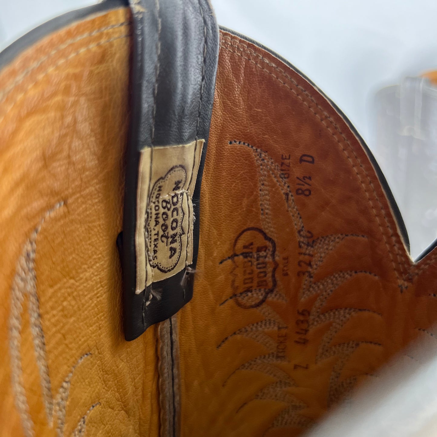 80s Two Tone Grey Nocona Cowboy Boots- M's 8.5, W's 10