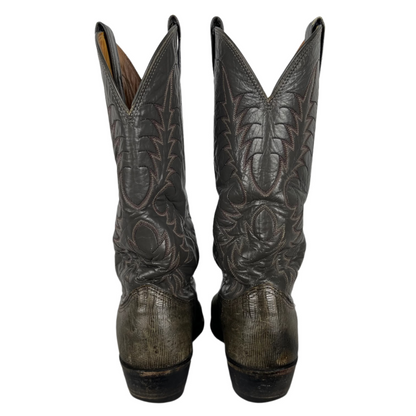 80s Two Tone Grey Nocona Cowboy Boots- M's 8.5, W's 10