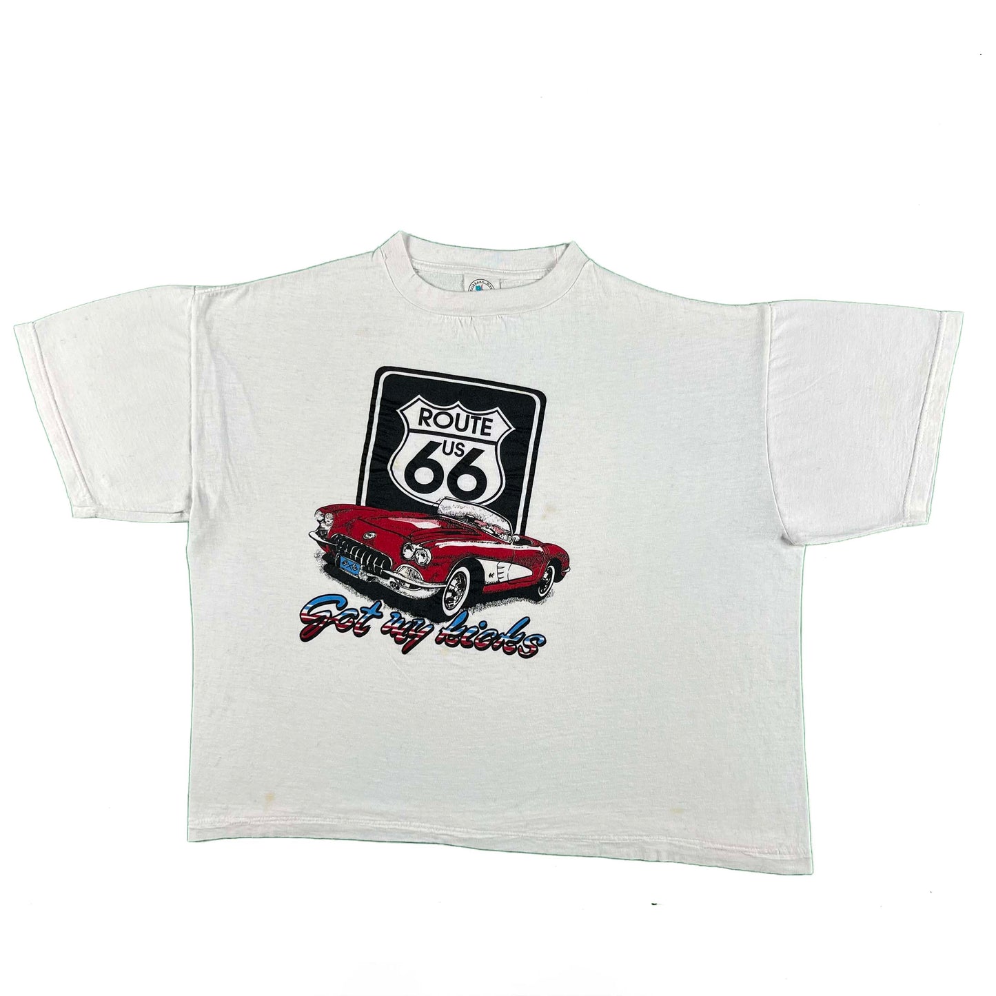90s Boxy AF Route 66 'Got My Kicks' Tee- XL