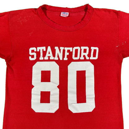 70s Stanford Champion Blue Bar Jersey Tee- S