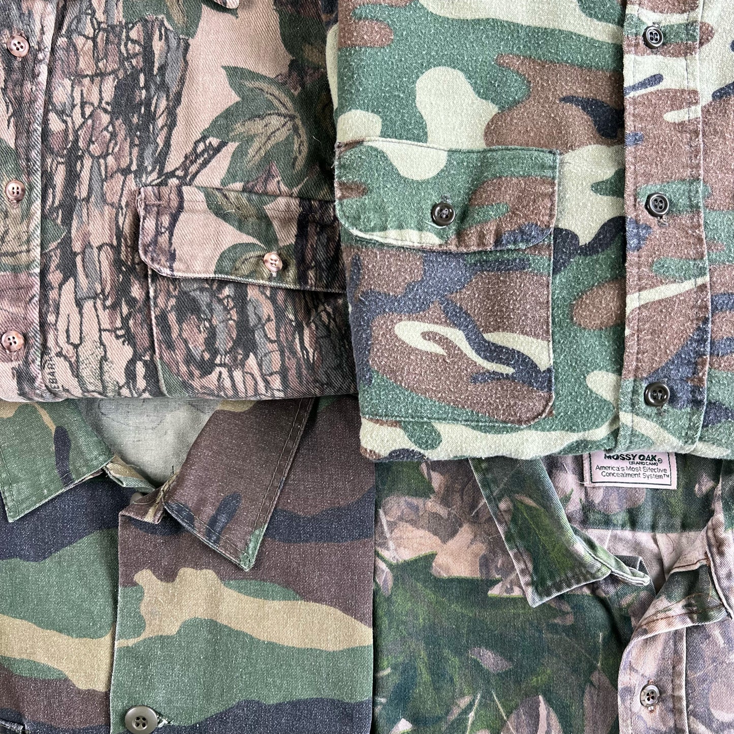 Vintage Camo Utility Shirt- M,L,XL,XXL