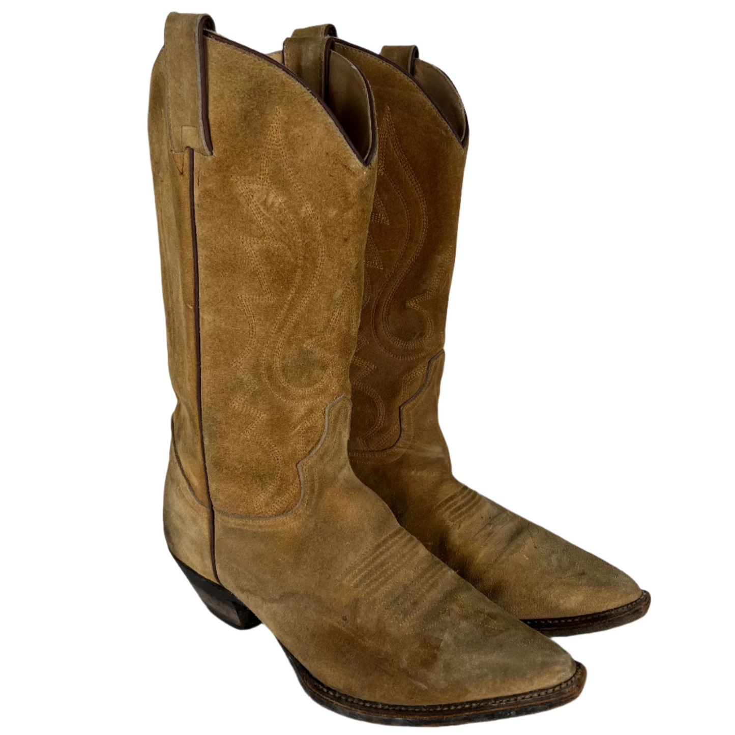 70s Rio Grand Suede Cowboy Boots- M's 10.5, W's 12