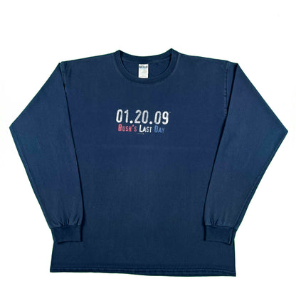 2009 Bush's Last Day Long Sleeve Tee- XL