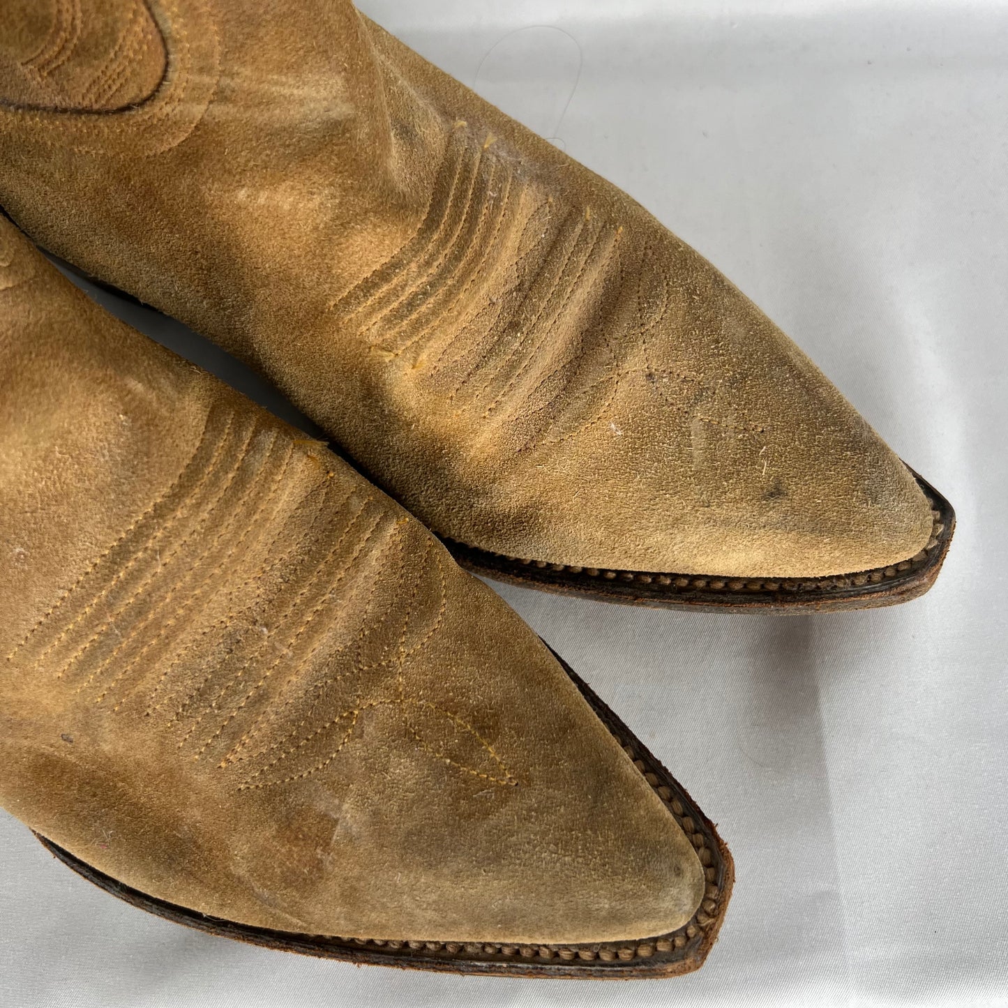 70s Rio Grand Suede Cowboy Boots- M's 10.5, W's 12