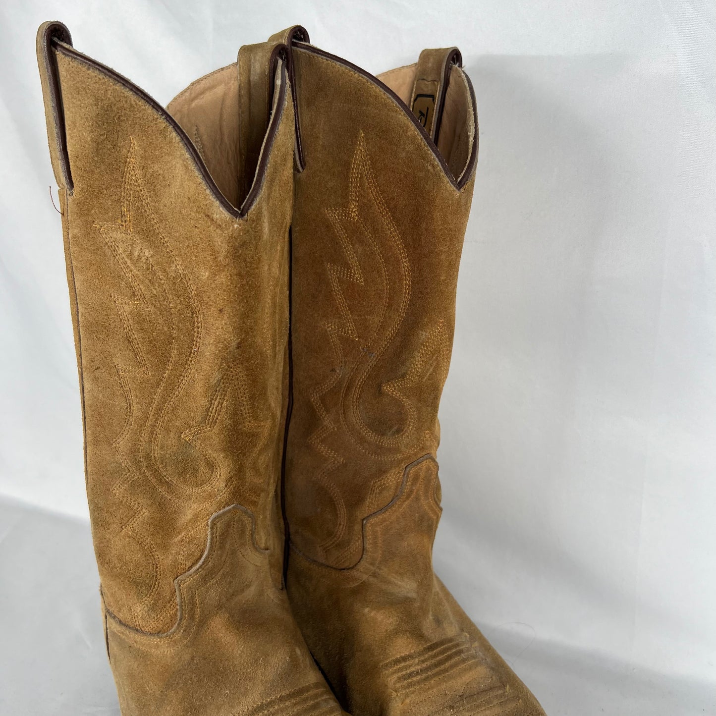 70s Rio Grand Suede Cowboy Boots- M's 10.5, W's 12