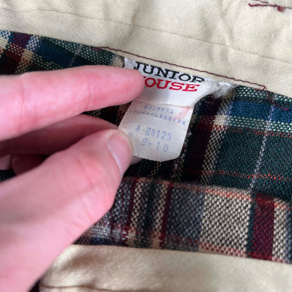 70s Plaid Flared Pants- 27x31