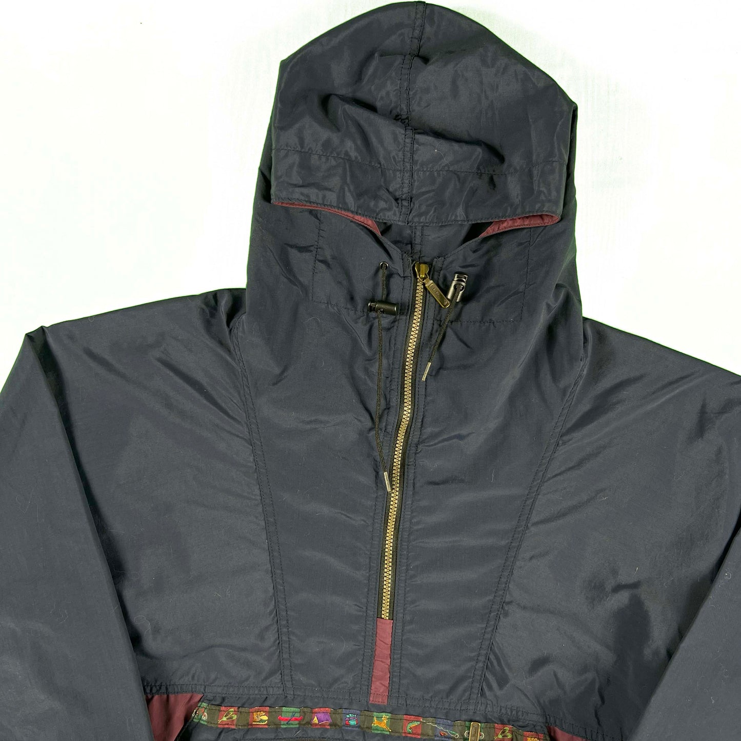 90s L.L. Bean Nylon Hooded Anorak- M