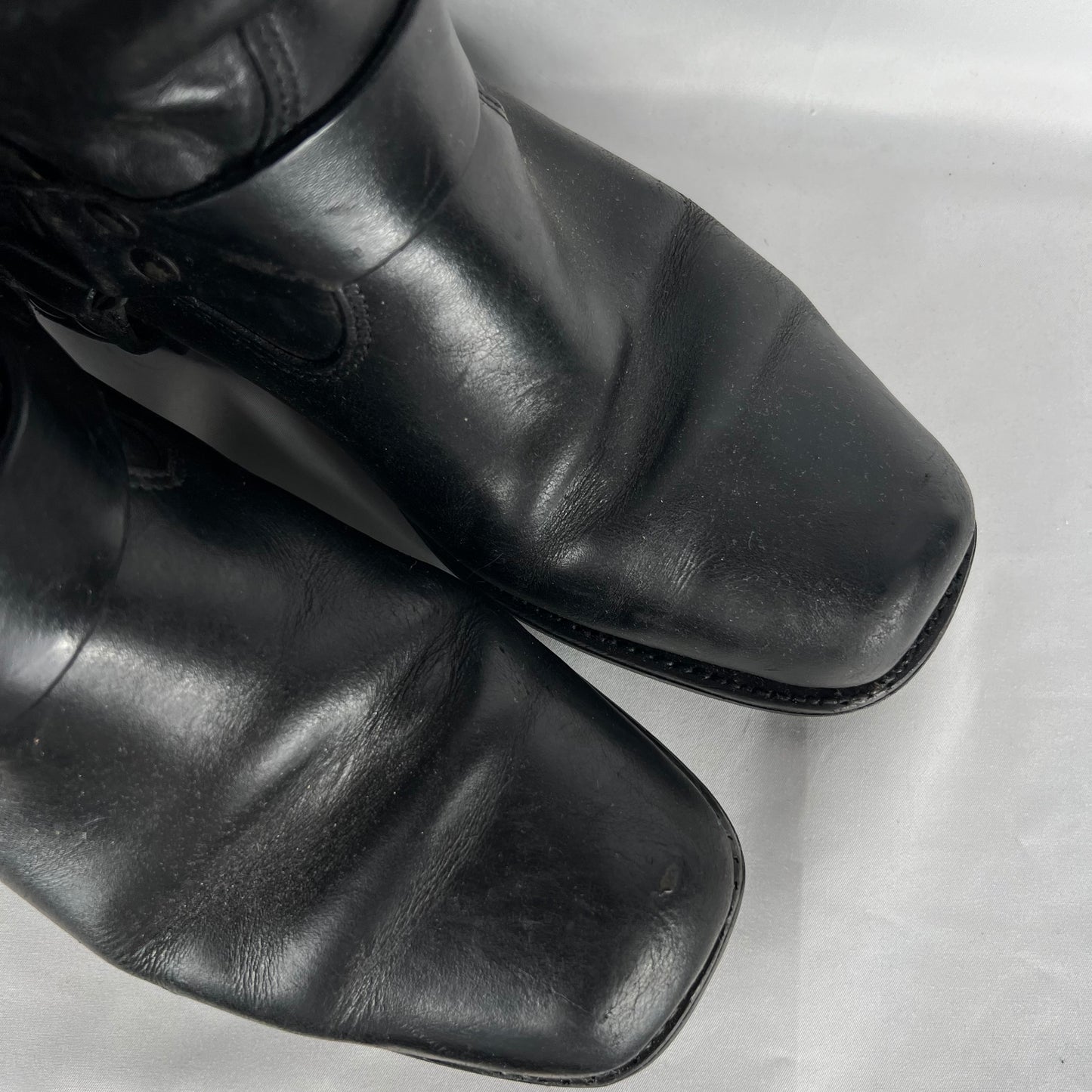 90s Harley Davidson Black Moto Harness Boots- M's 10.5, W's 12