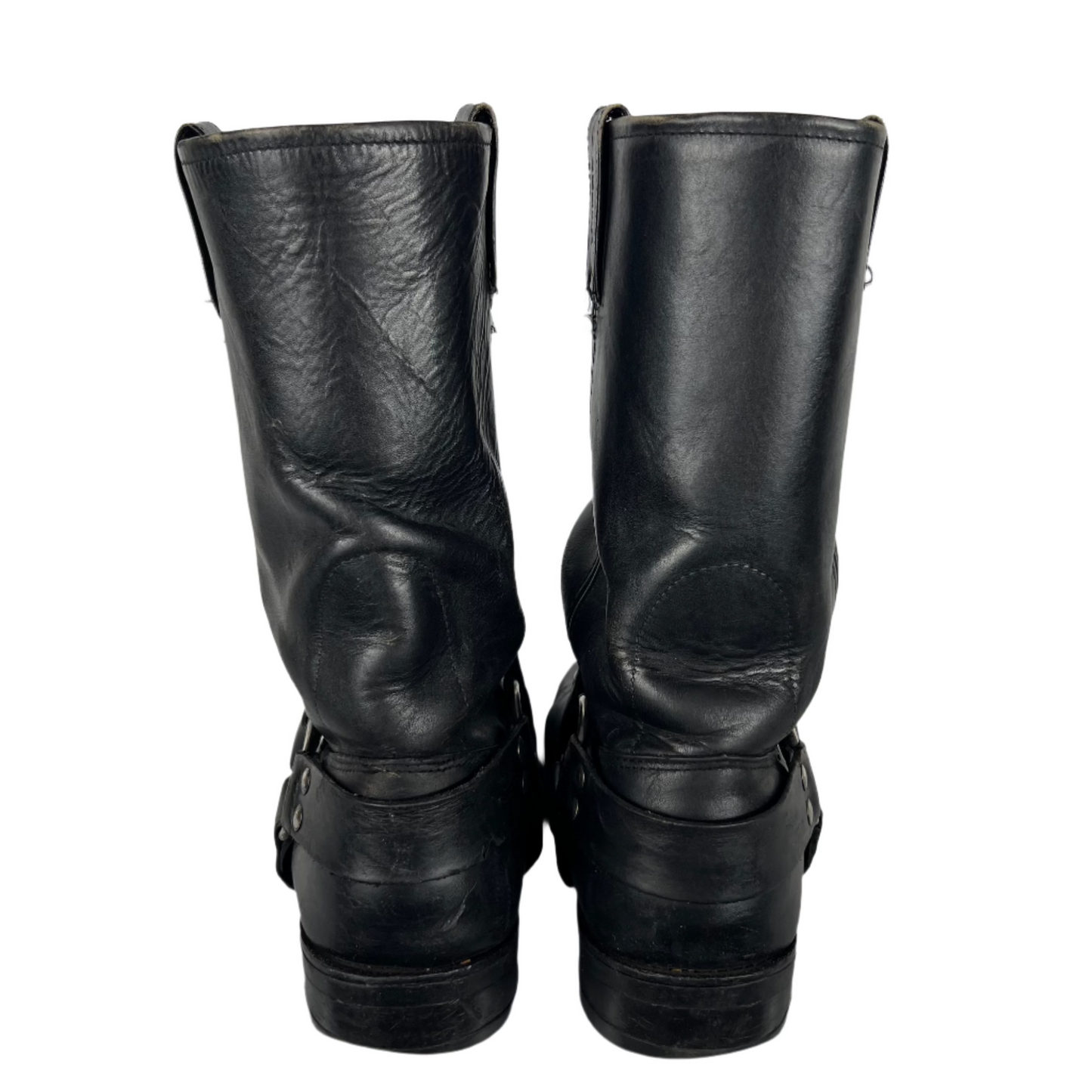 90s Harley Davidson Black Moto Harness Boots- M's 10.5, W's 12