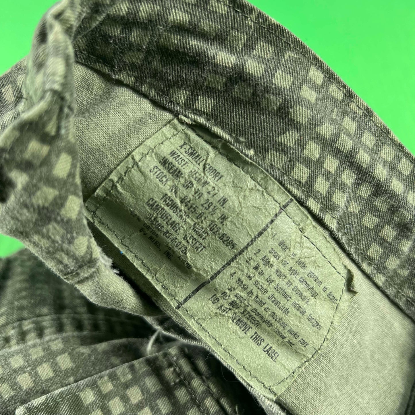 90s Night Camo Shell Pants- XS