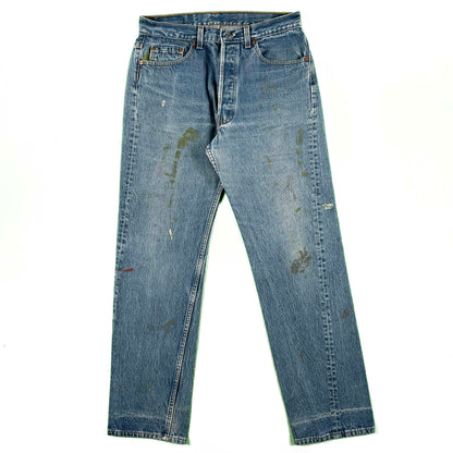 90s Slightly Painted Levi's 501 Denim- 30x30